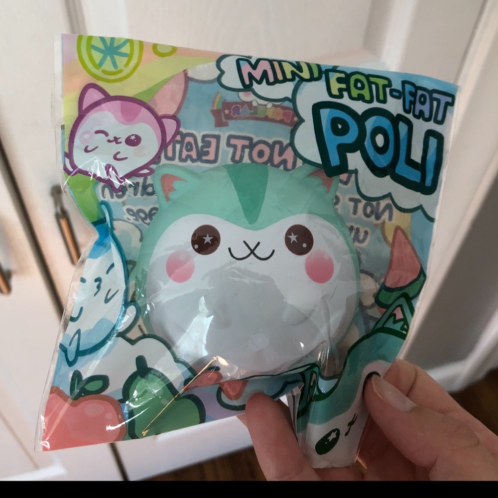 ⚡️Mini Fat Fat Poli Green Squishy by Popular⚡️